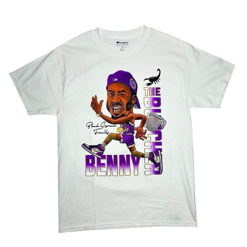 Benny The Butcher Character Lakers T-Shirt Champion Med Griselda BSF GxFR 2021